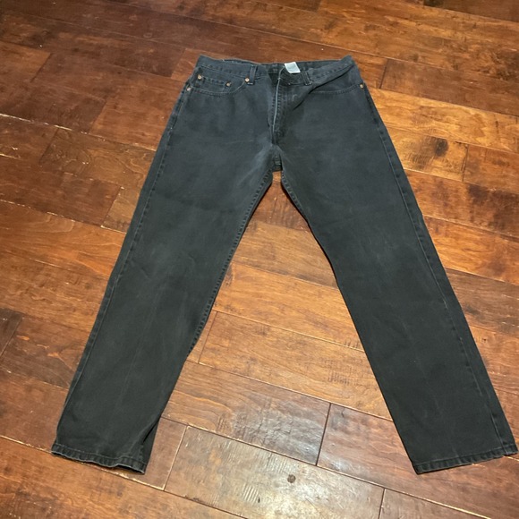 Men's Black 505 Stonewashed Levi's Size 38x32 - Picture 1 of 9